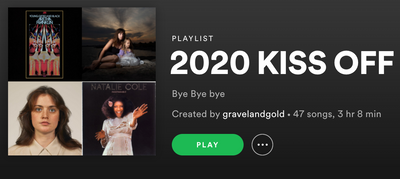 2020 NYE Playlist for your listening