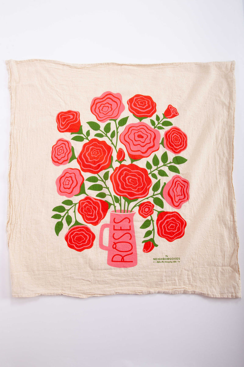 Tea Towel - Rose