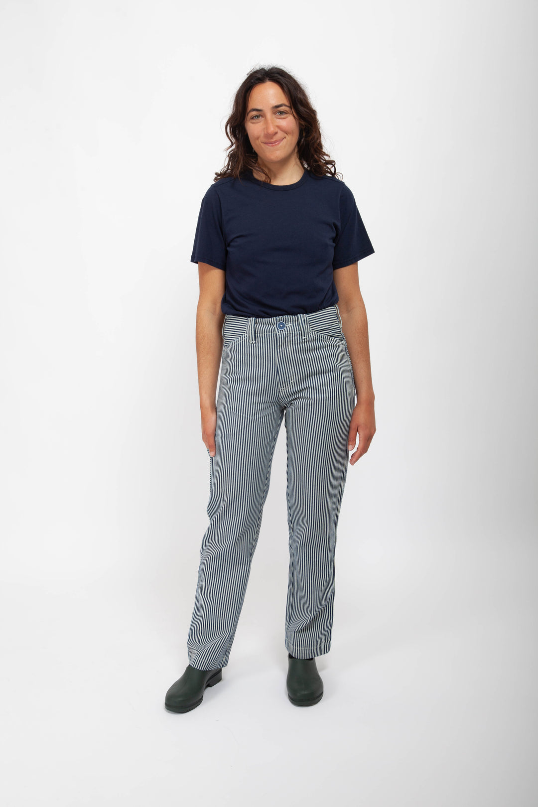 Painter Pants - Conductor Stripe – Gravel & Gold Painter Pants - Conductor Stripe – Gravel & Gold