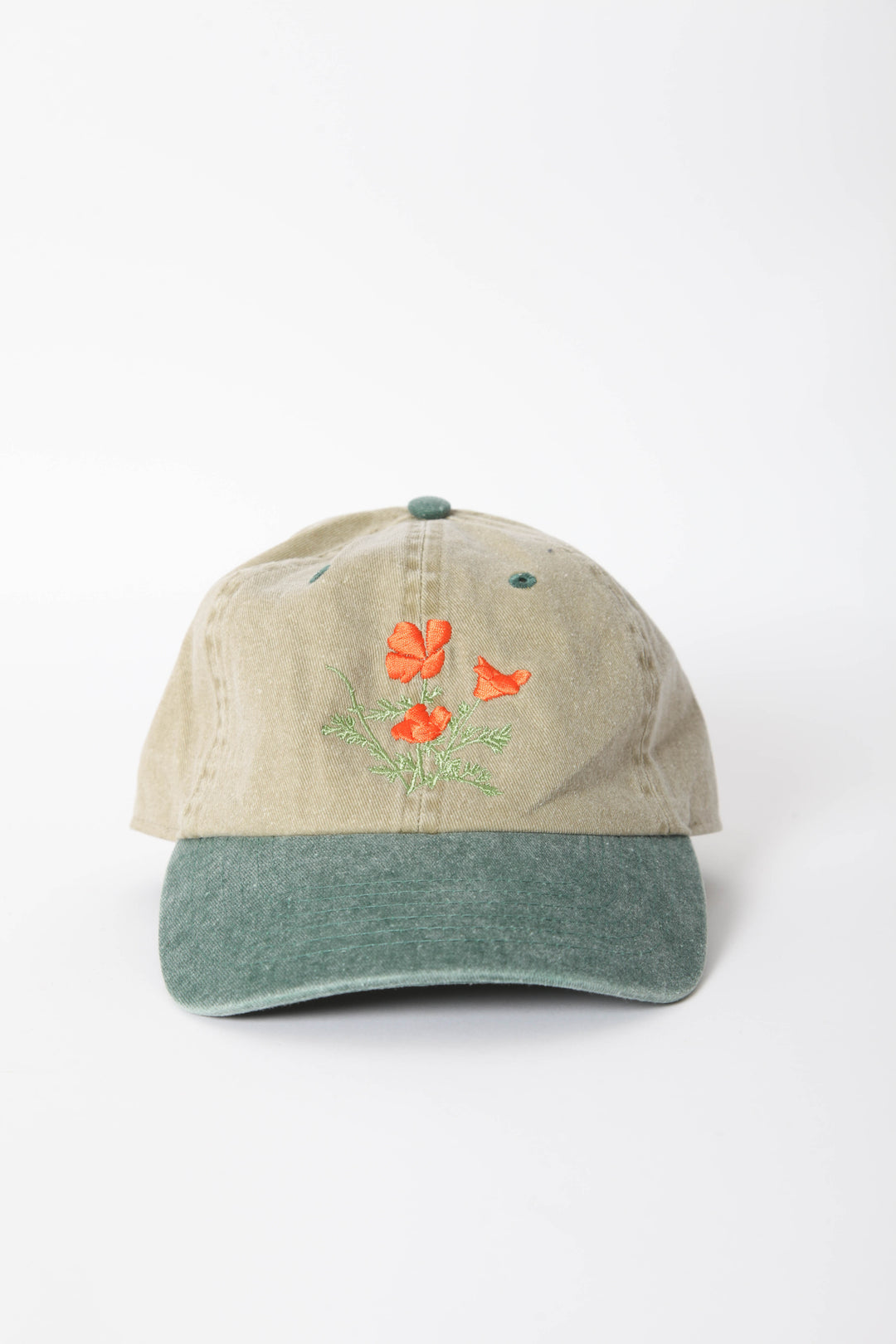 Poppy Cap - Two Tone Green – Gravel & Gold display picture 3