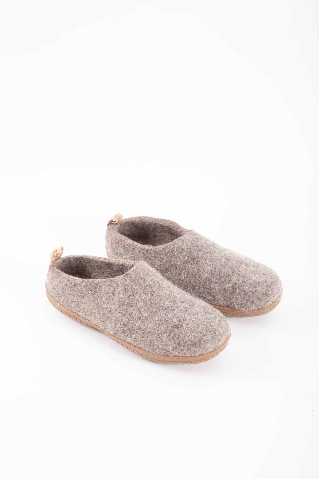 Slippers With Rubber Sole Brown – Gravel Gold