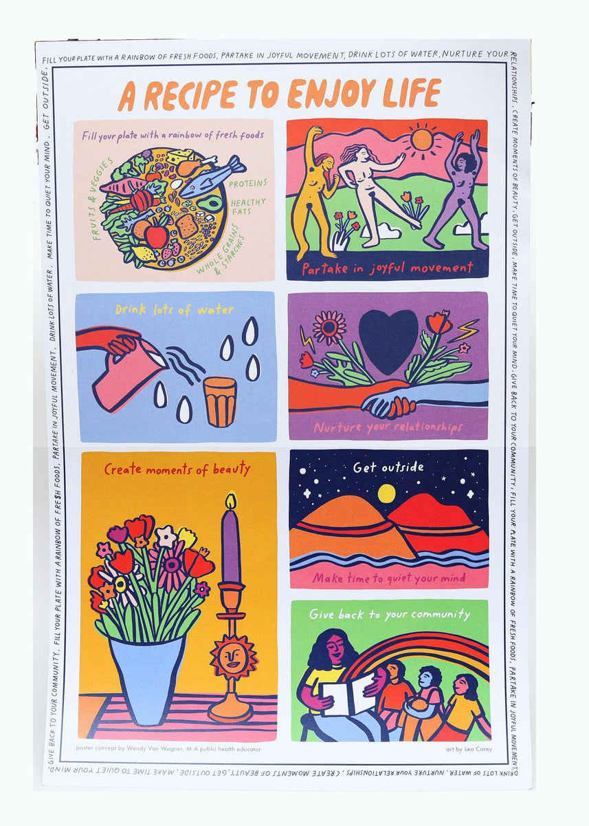 Enjoy Life Poster – Gravel & Gold